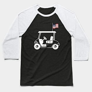 Golf Card Flag American Baseball T-Shirt